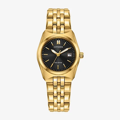 Citizen Corso Womens Gold Tone Stainless Steel Bracelet Watch Ew2293-56e