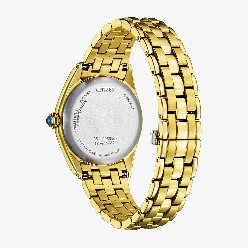Citizen Classic Womens Gold Tone Stainless Steel Bracelet Watch Em1142-84l