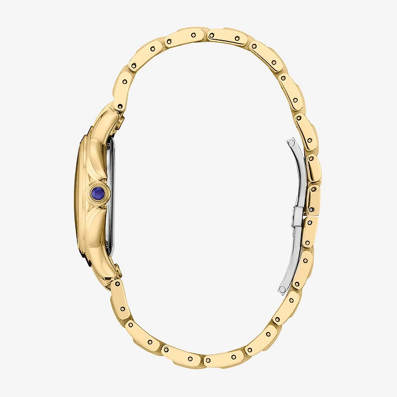 Citizen Cici Womens Gold Tone Stainless Steel Bracelet Watch Em1162-52a