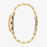 Citizen Cici Womens Gold Tone Stainless Steel Bracelet Watch Em1162-52a