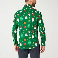 Opposuits Festive Mens Regular Fit Long Sleeve Dress Shirt