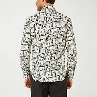 Opposuits Money Mens Regular Fit Long Sleeve Dress Shirt
