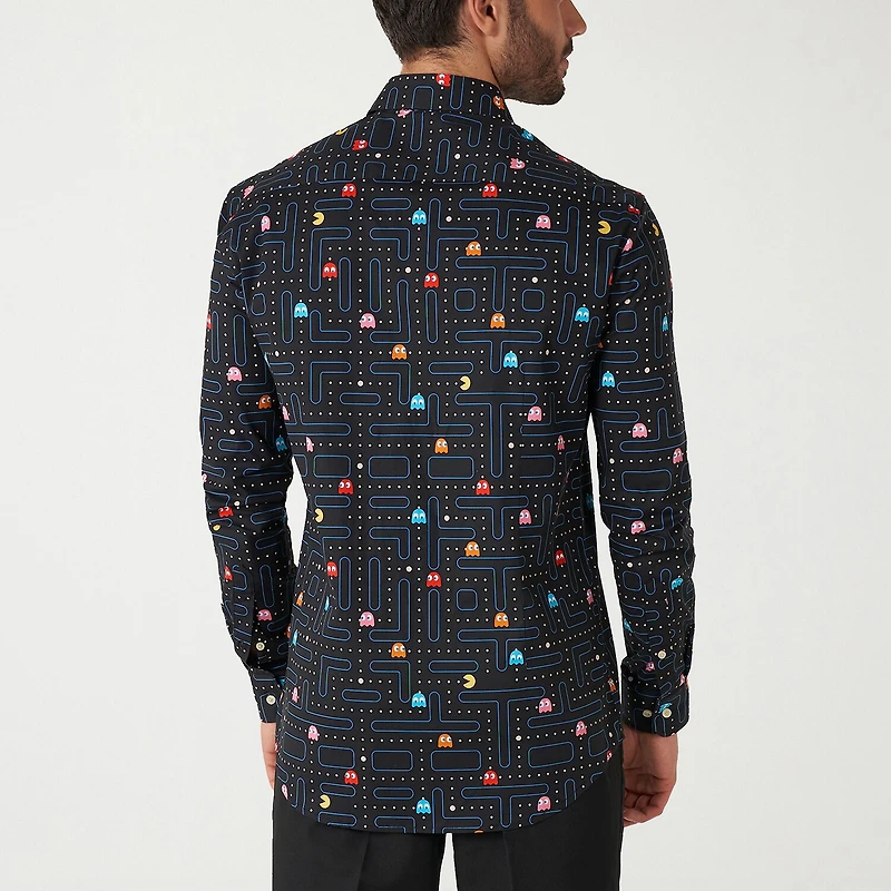 Opposuits Mens Regular Fit Pacman Long Sleeve Dress Shirt