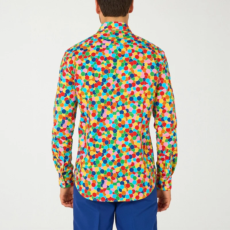 Opposuits Confetti Mens Regular Fit Long Sleeve Dress Shirt