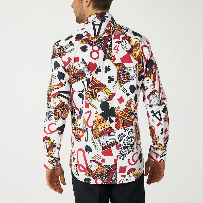 Opposuits King Of Clubs Mens Regular Fit Long Sleeve Dress Shirt