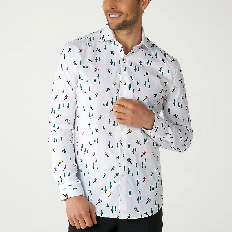 Opposuits Winter Mens Regular Fit Long Sleeve Dress Shirt
