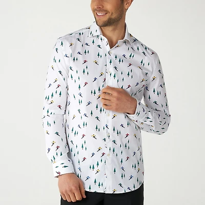 Opposuits Winter Mens Regular Fit Long Sleeve Dress Shirt