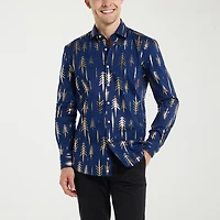 Opposuits Terrific Tree Mens Regular Fit Long Sleeve Dress Shirt