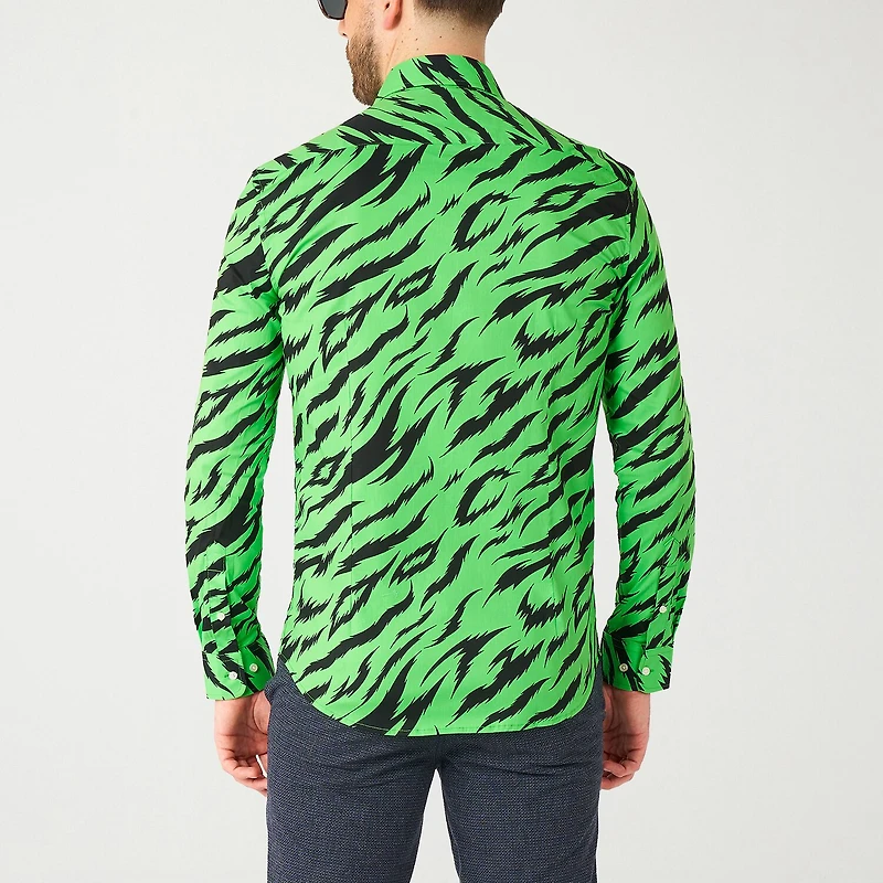 Opposuits Wild Animal Mens Regular Fit Long Sleeve Dress Shirt