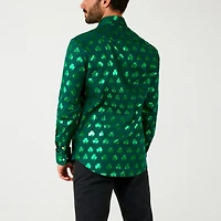 Opposuits Shiny Shamrock Mens Regular Fit Long Sleeve Dress Shirt