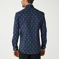 Opposuits Pine Tree Mens Regular Fit Long Sleeve Dress Shirt