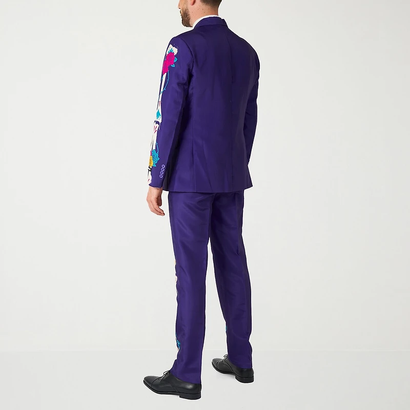 Suitmeister Sugar Skull Mens 3-pc. Suit Set
