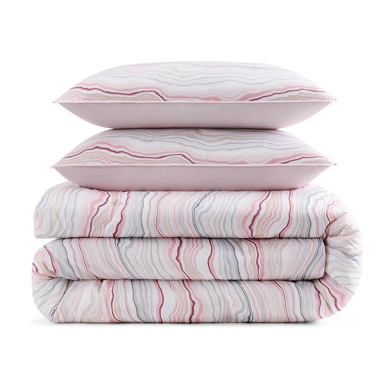 Gaiam Microfiber Percale 3 Piece Comforter