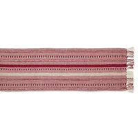 Design Imports Barn Red Braided Stripe Table Runner