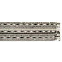 Design Imports Dark Brown Braided Stripe Table Runner