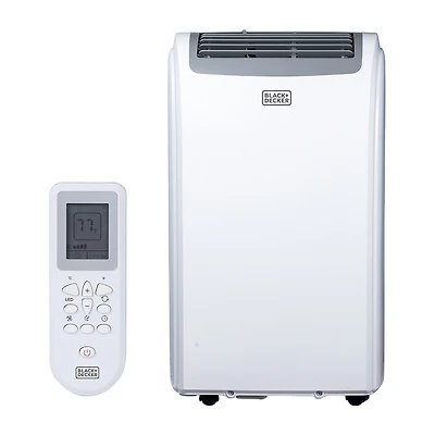Black+Decker 12000 Btu Portable Air Conditioner With Remote Control White