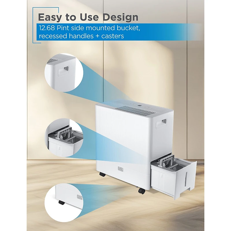 Black+Decker 50p Dehumid Dehumidifier