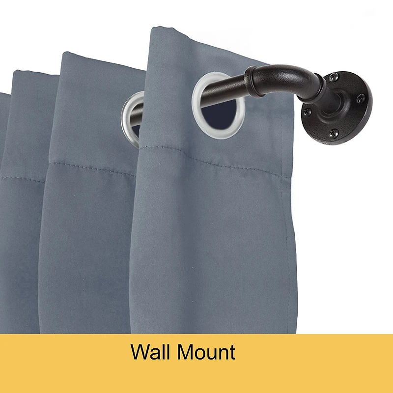 Kenney Adler Indoor/Outdoor Wrap Around 5/8 Adjustable Curtain Rod