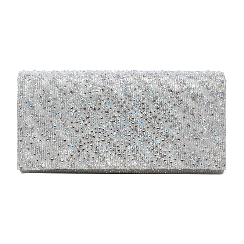 Gunne Sax by Jessica McClintock Chloe Scattered Stones Clutch Beaded Evening Bag