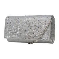 Gunne Sax by Jessica McClintock Chloe Scattered Stones Clutch Beaded Evening Bag