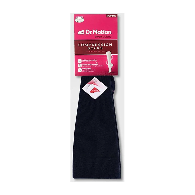 Dr.Motion Womens 1 Pair Knee High Socks
