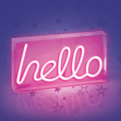 Merkury Hello Neon Box Sign