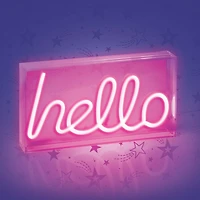 Merkury Hello Neon Box Sign