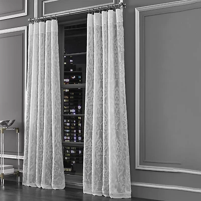 Queen Street Lafayette Rod Pocket Sheer Single Curtain Panel