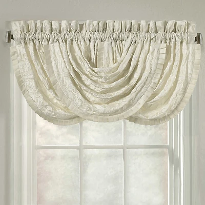 Queen Street Rod Pocket Waterfall Waterfall Valance