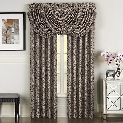 Queen Street Rod Pocket Light-Filtering Set of 2 Curtain Panel