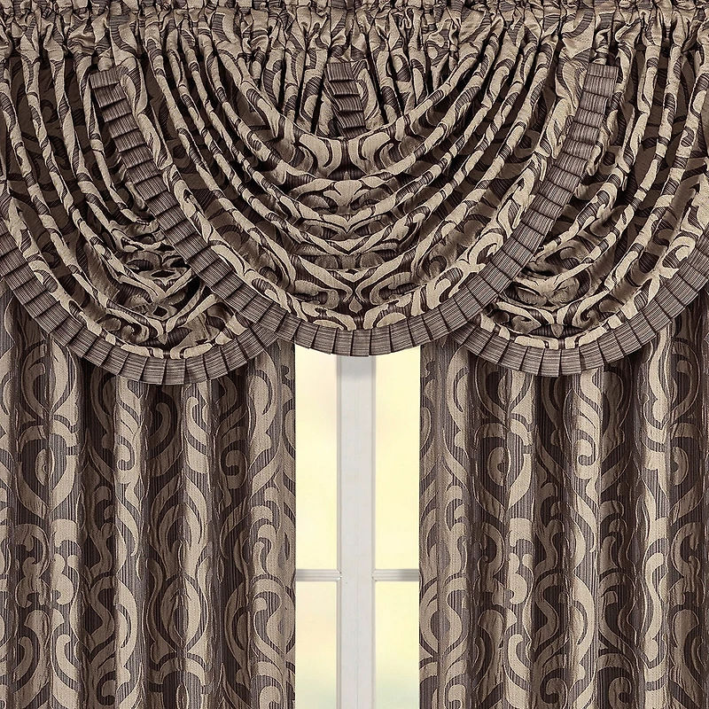 Queen Street Rod Pocket Waterfall Valance