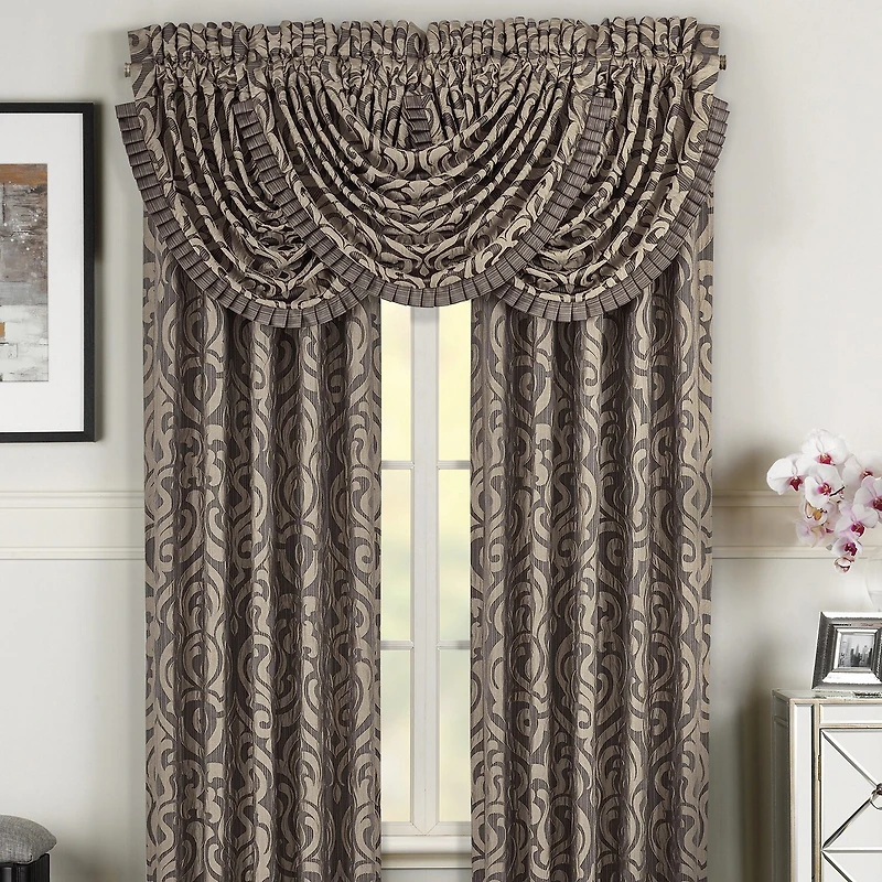 Queen Street Rod Pocket Waterfall Valance