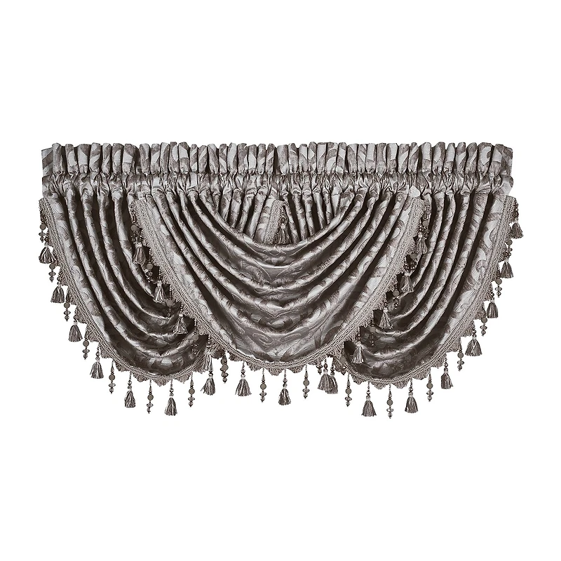 Queen Street Sarah Rod Pocket Waterfall Valance