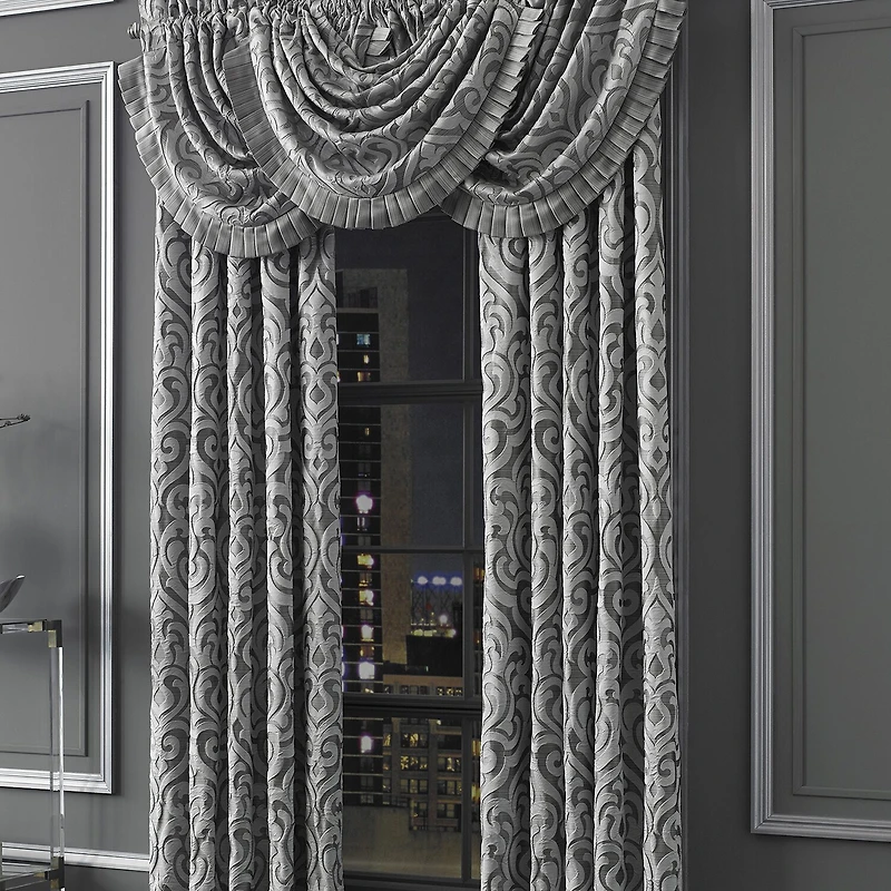 Queen Street Lafayette Rod Pocket Waterfall Valance