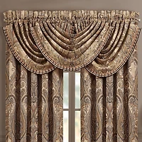 Queen Street Lakeview Rod Pocket Waterfall Valance