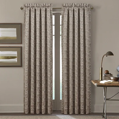 Queen Street Calgary Rod Pocket Light-Filtering Set of 2 Curtain Panel