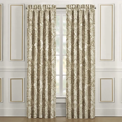 Queen Street Sandy Rod Pocket Light-Filtering Set of 2 Curtain Panel