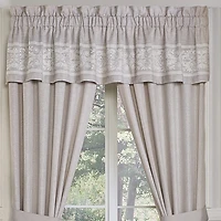 Five Queens Court Maryanne Rod Pocket Tailored Valance