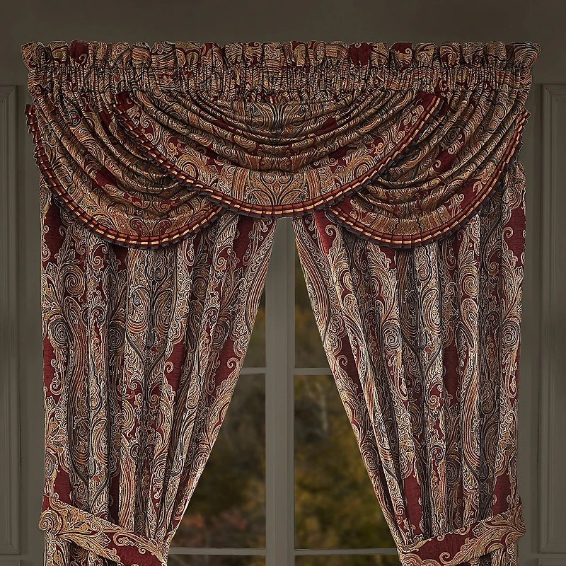 Queen Street Georgia Rod Pocket Waterfall Valance