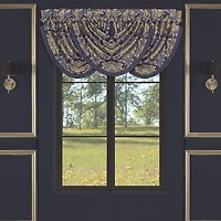 Five Queens Court Woodstock Rod Pocket Waterfall Valance