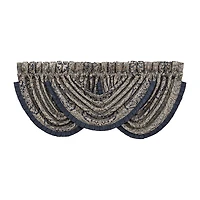 Queen Street Bayonne Rod Pocket Waterfall Valance