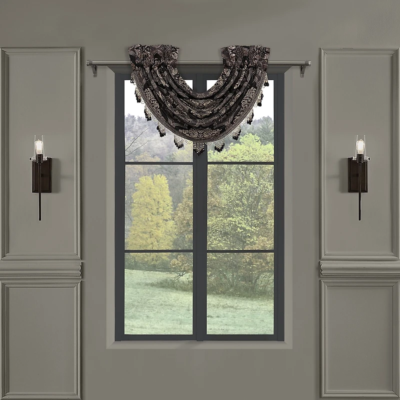 Queen Street Willow Rod Pocket Waterfall Valance