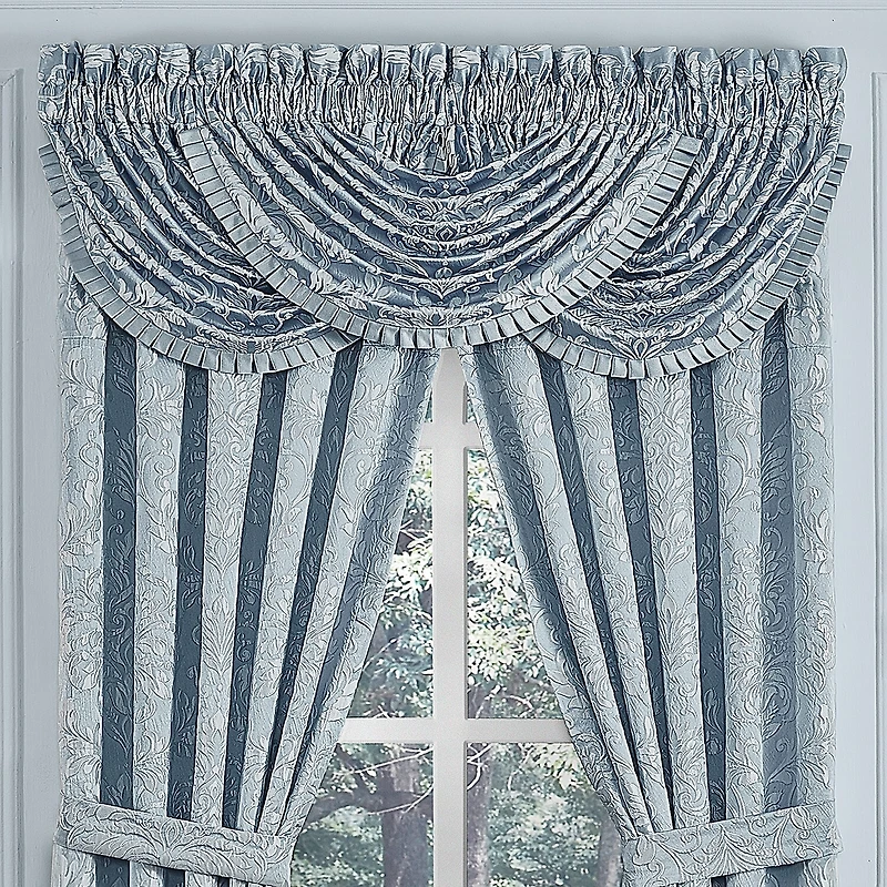 Queen Street Madeline Rod Pocket Waterfall Valance