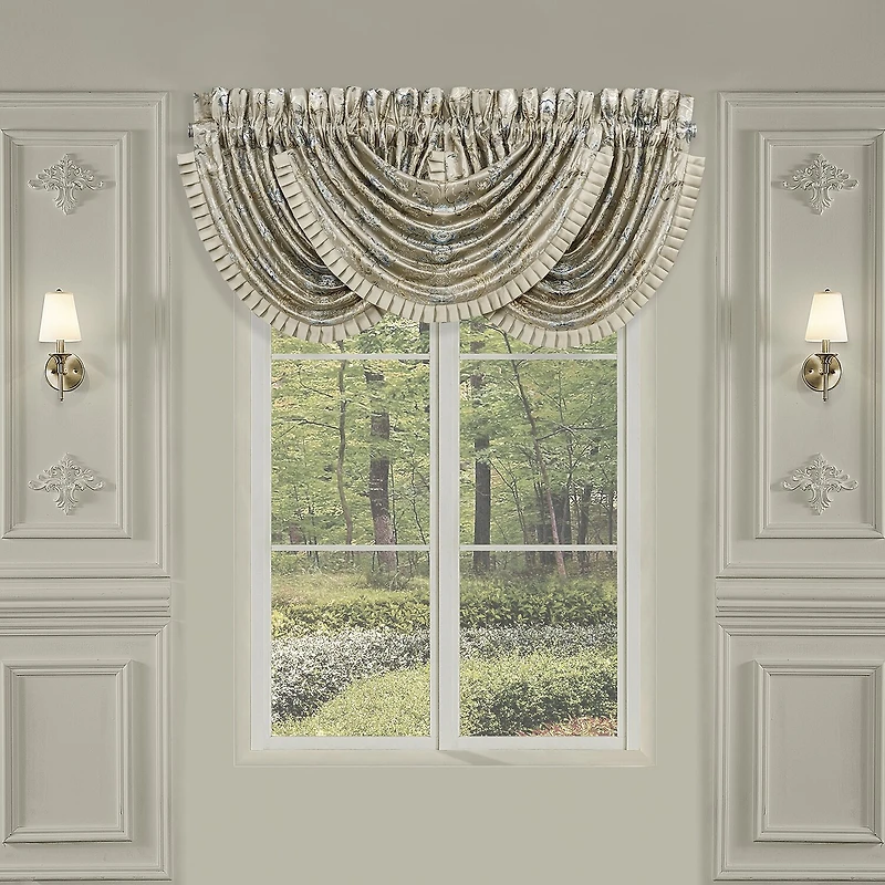 Queen Street Jillian Rod Pocket Waterfall Valance