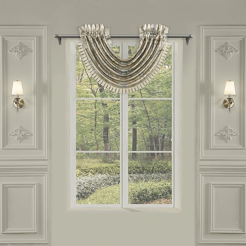 Queen Street Jillian Rod Pocket Waterfall Valance