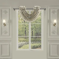 Queen Street Jillian Rod Pocket Waterfall Valance