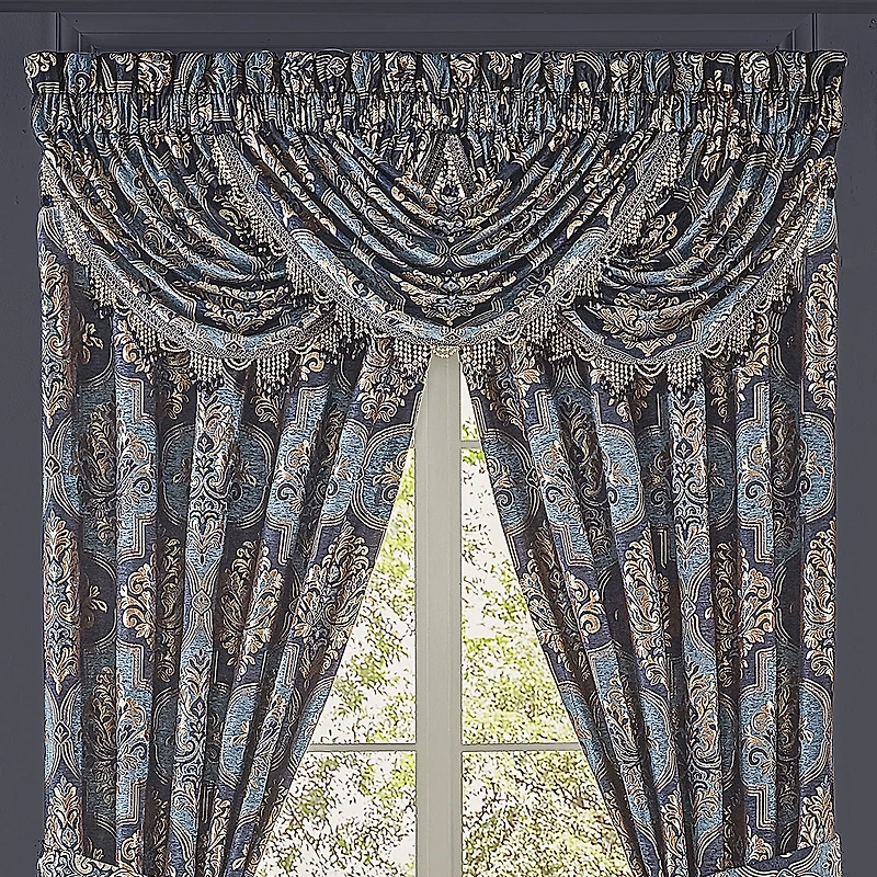 Queen Street Manila Rod Pocket Waterfall Valance