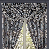 Queen Street Manila Rod Pocket Waterfall Valance