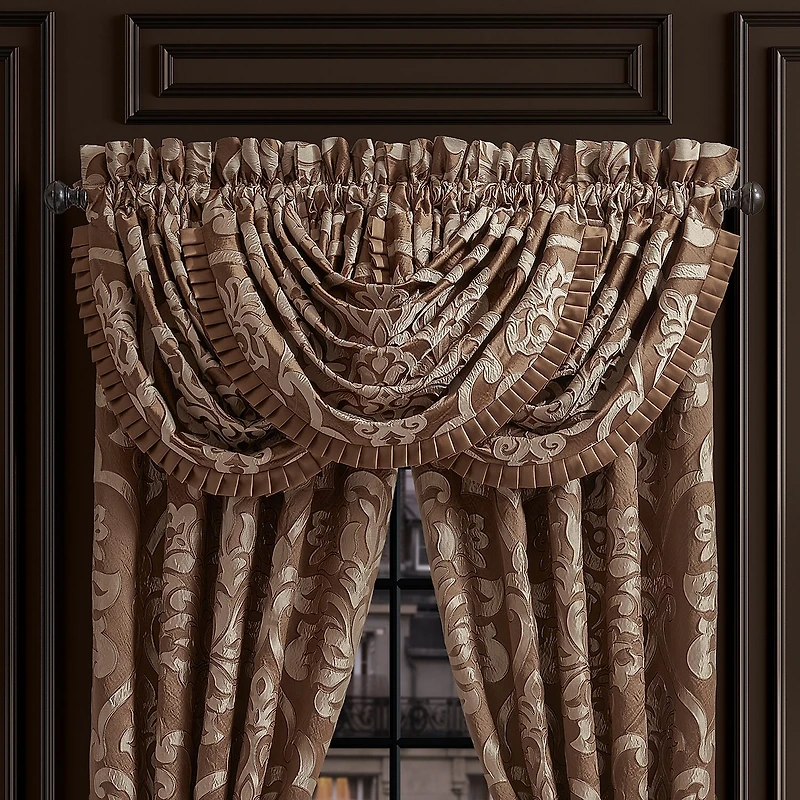 Queen Street Seymour Rod Pocket Waterfall Valance