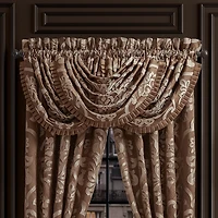 Queen Street Seymour Rod Pocket Waterfall Valance